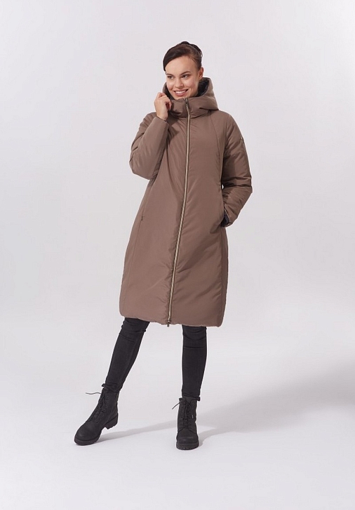 CREMONA/Z960 Пальто женское двустороннее на натуральном пуху и утеплителе