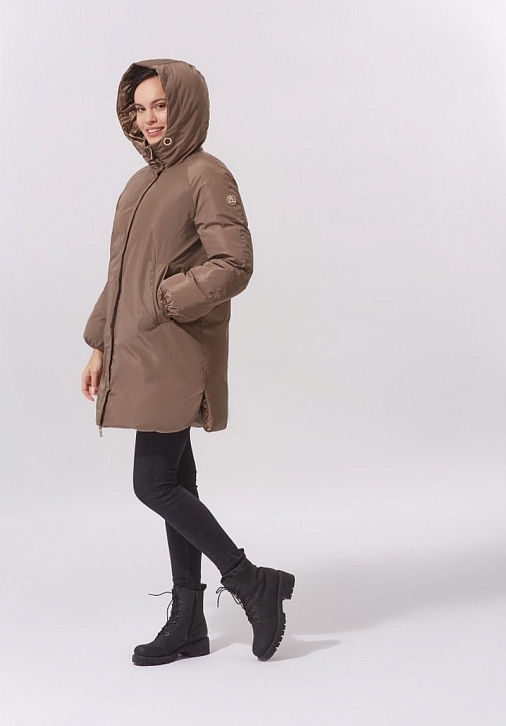 MIKA/Z990 Куртка женская двусторонняя на натуральном пуху