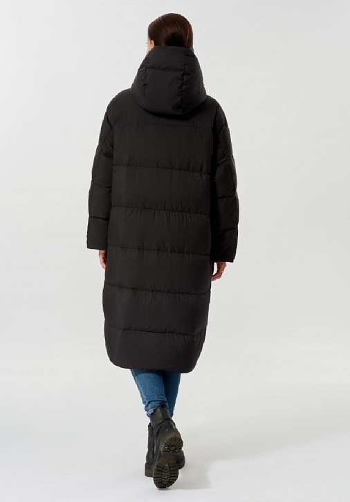 ROSINA/D123-4 Пальто женское на натуральном пуху с отд. из трикотажа